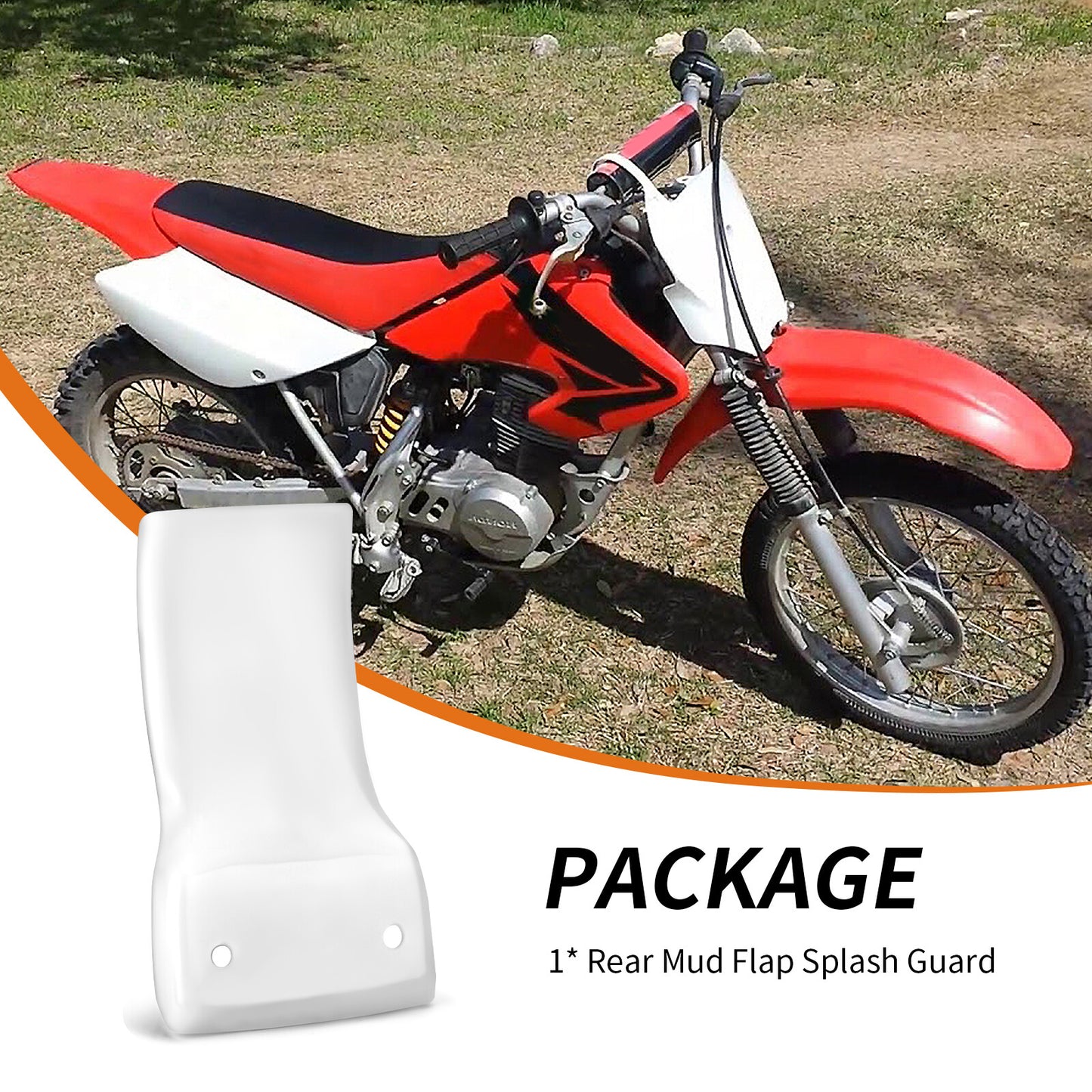 Rear Mud Flap Splash Guard for Honda XR80R XR100R CRF80F CRF100F (2000–2013)