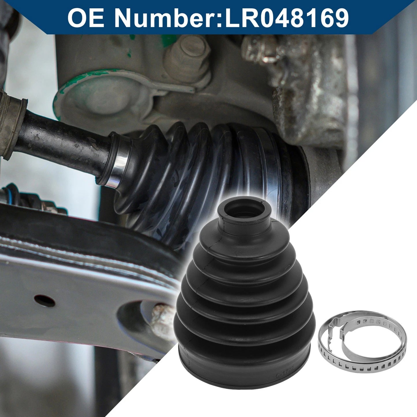 Outer CV Joint Boot Kit w/ Clamps for Land Rover Range Rover Sport (2005–2013)