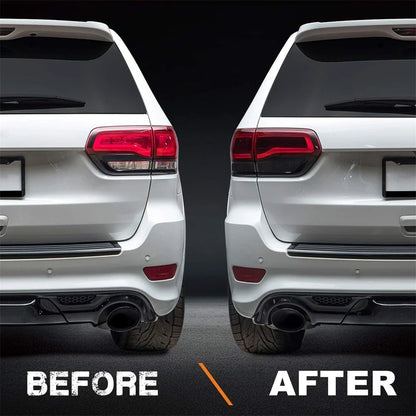 8x Smoke Rear Tail Light Tint Film for Jeep Grand Cherokee (2014-2021)