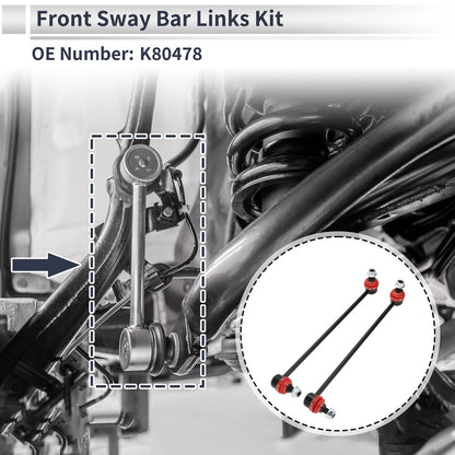 Set of 2 Front Stabilizer Bar Links for Audi A3 (2006–2019) No.K80478