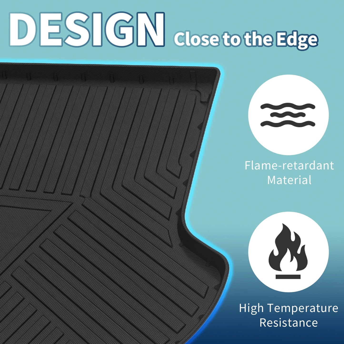 Flat Face Cargo Liner Rear Trunk Mat for Nissan Murano (2015–2022) TPE
