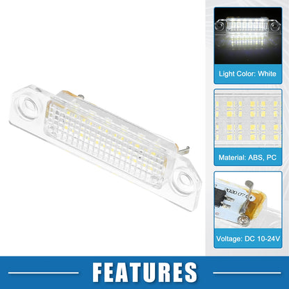 2X LED License Plate Light No. 6E5Z13550A for Ford Fusion (2006–2012)