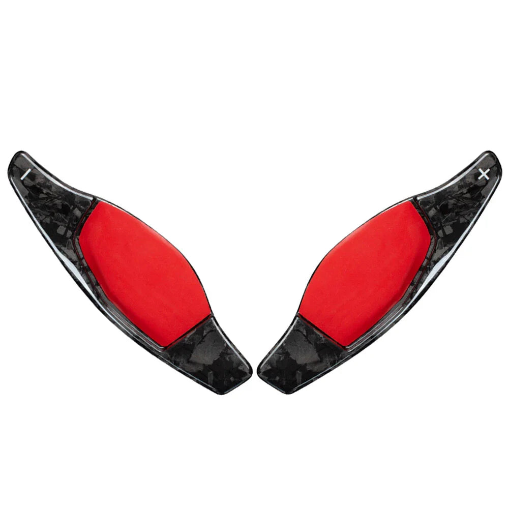 Carbon Fiber Steering Wheel Paddle Shifter Extensions for Audi R8 RS3 RS4 RS5 TT