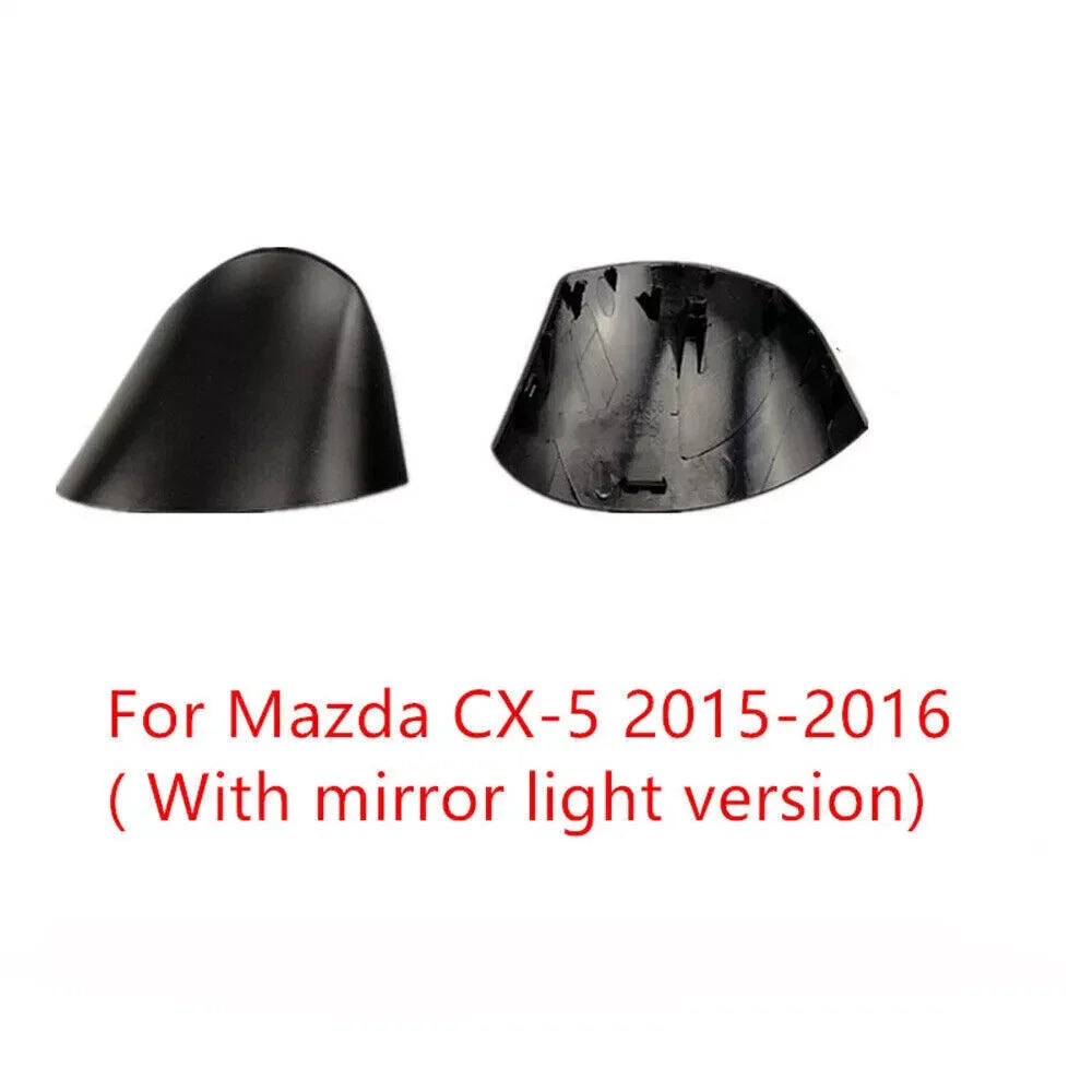 2 x Left & Right Rearview Mirror Base Cover Cap for Mazda CX-5 (2015–2016)