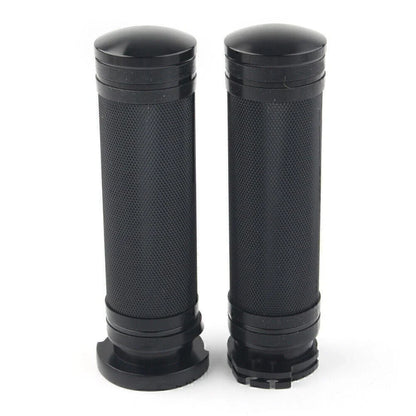 Black Handlebar Handgrip for Harley Sportster Dyna Softail Touring