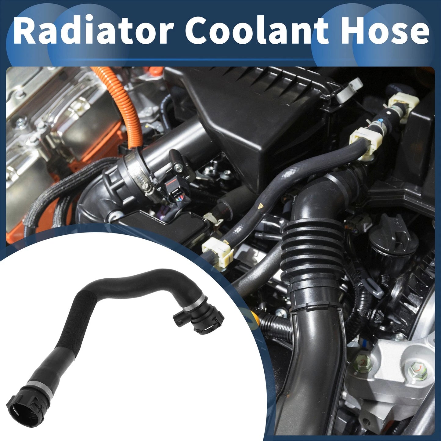 Radiator Coolant Hose for BMW 540i (1999–2003) & 740i/740iL (1998–2001) No. 11537505229