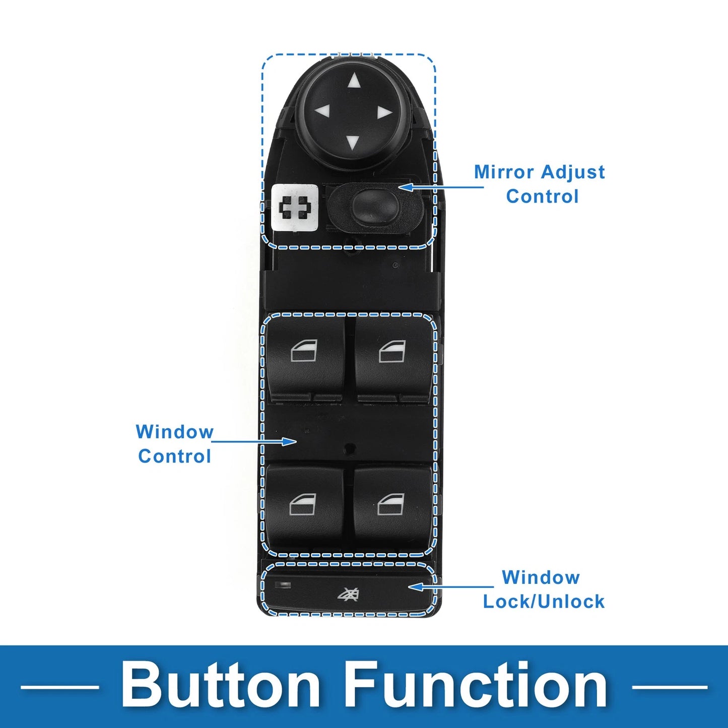 Power Window Switch for BMW 528i (2008–2010) No. 61319122110