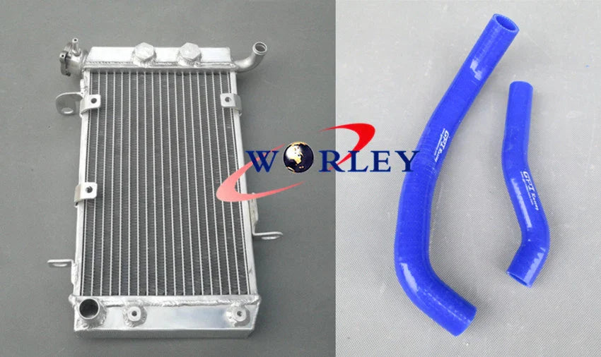 Aluminum Radiator + Yellow Hose for Suzuki LTZ400 KFX400 DVX400 (2003-2008)