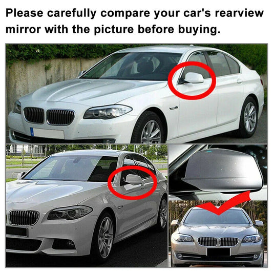 Glossy Black Mirror Casing Cover for BMW F10 F11 5-Series 520i 523i (11-13)