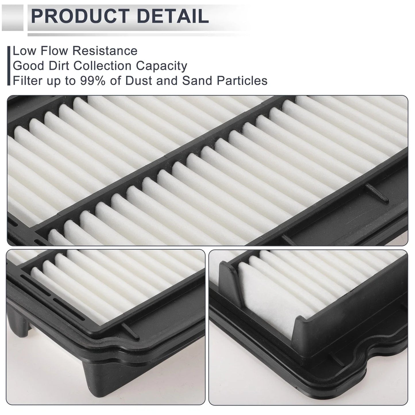 Car Engine Air Filter for Chevrolet Aveo 1.6L (2004-2011) - 1 x Filter