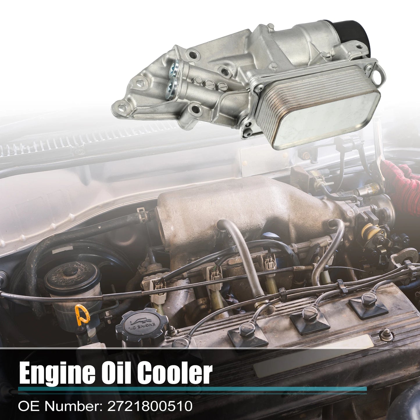 Engine Oil Cooler Housing Assembly for Mercedes-Benz C230 C280 (2003–2007) 2721800510