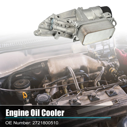 Engine Oil Cooler Housing Assembly for Mercedes-Benz C230 C280 (2003–2007) 2721800510