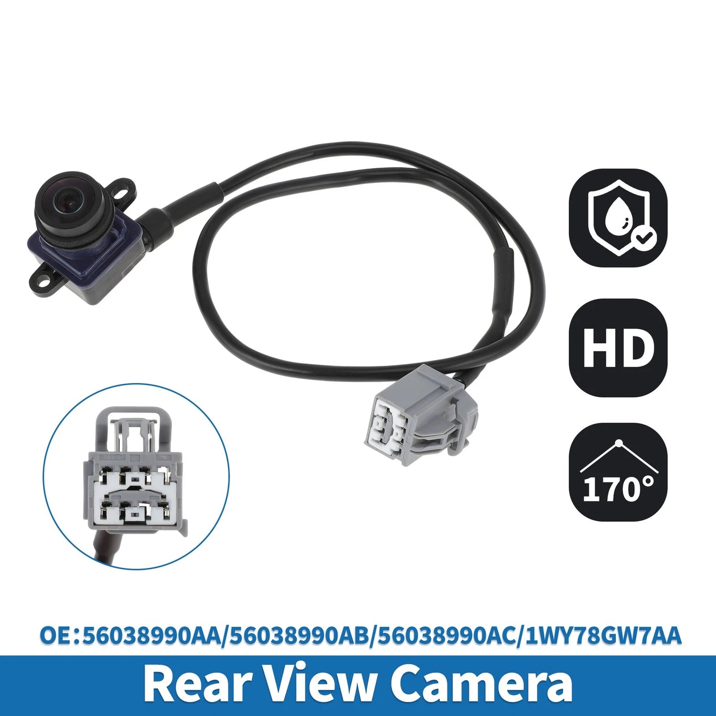 Rear View Park Assist Backup Camera 56038990AA/56038990AB for Dodge Dart (2013–2016)