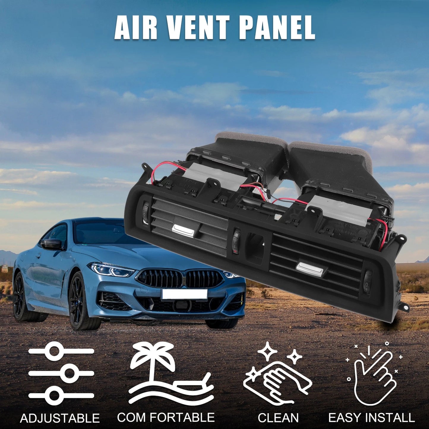 Center Dash A/C Outlet for BMW 528i (2011–2015) No. 64229209136
