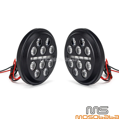 4.5" LED Fog Lights for Harley Dyna Sportster Softail Touring Forty Eight (2006-2023)