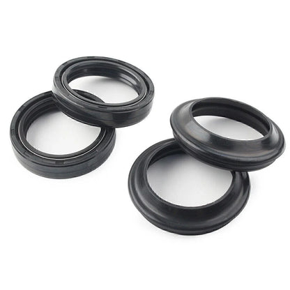 4 x Black Oil Seals Dust Seals for Front Fork Damper Shock Absorber (All Years)