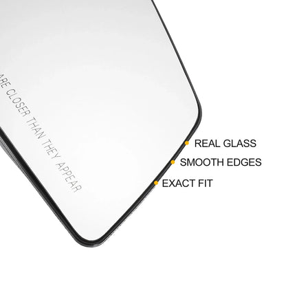 Left Right White Mirror Glass Pair w/ Back Heated for GMC Chevrolet