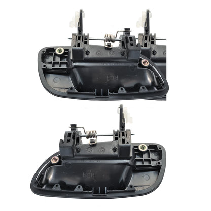 Set of 4 Outer Door Handles for Hyundai Elantra (2001–2006) Black