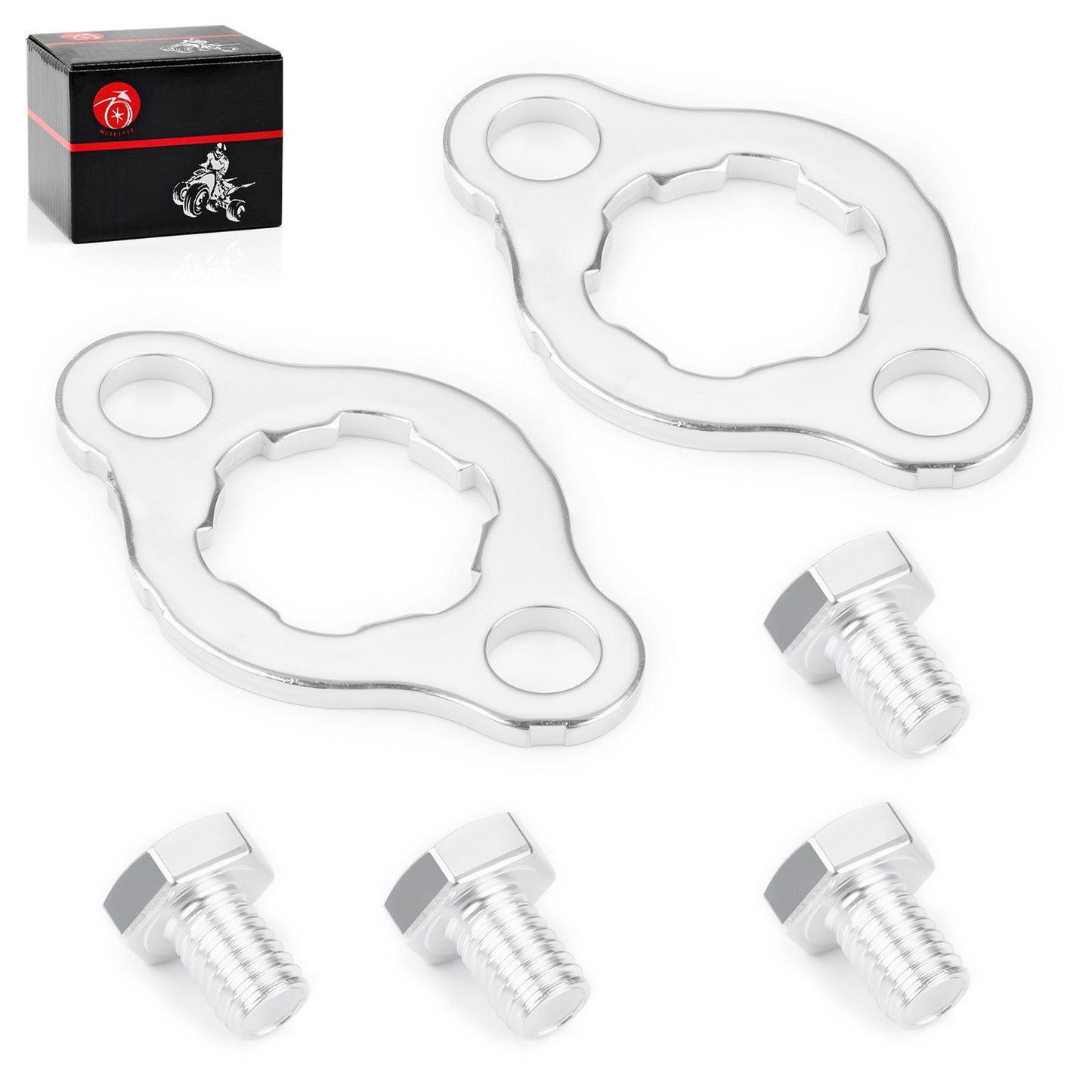 Set of 2 Front Sprocket Retainer Plates for Honda ZB50 (1988) / PC50 (1970)