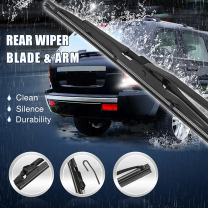 Rear Windshield Wiper Blade Arm Set 2 x 285mm for Dodge Caliber (2008-2017)