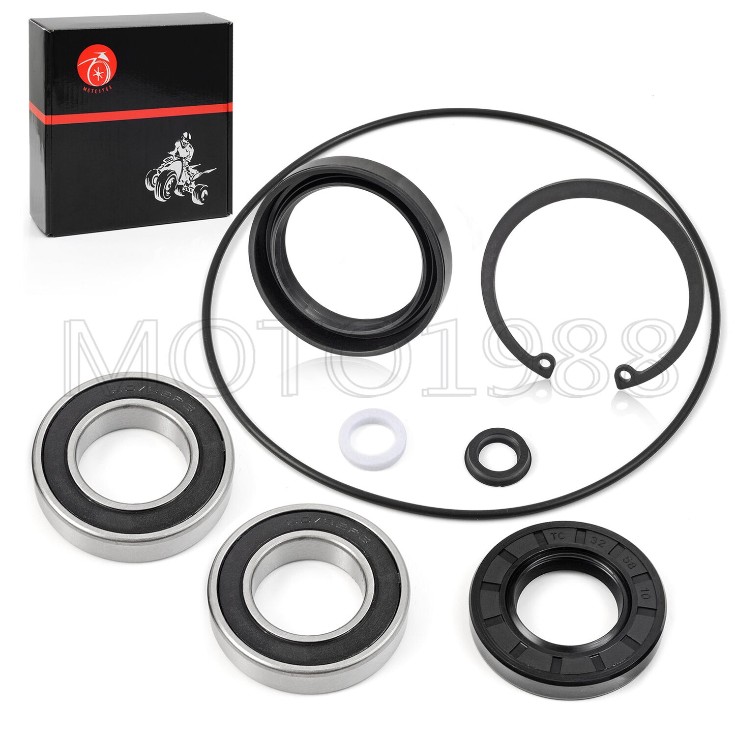 Rear Axle & Brake Drum Bearing Seals Kit for Honda Recon TRX250 (2002–2014)