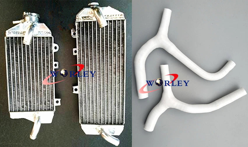 Aluminum Radiator & Hose for Kawasaki KXF450 KX450F (2016–2018)