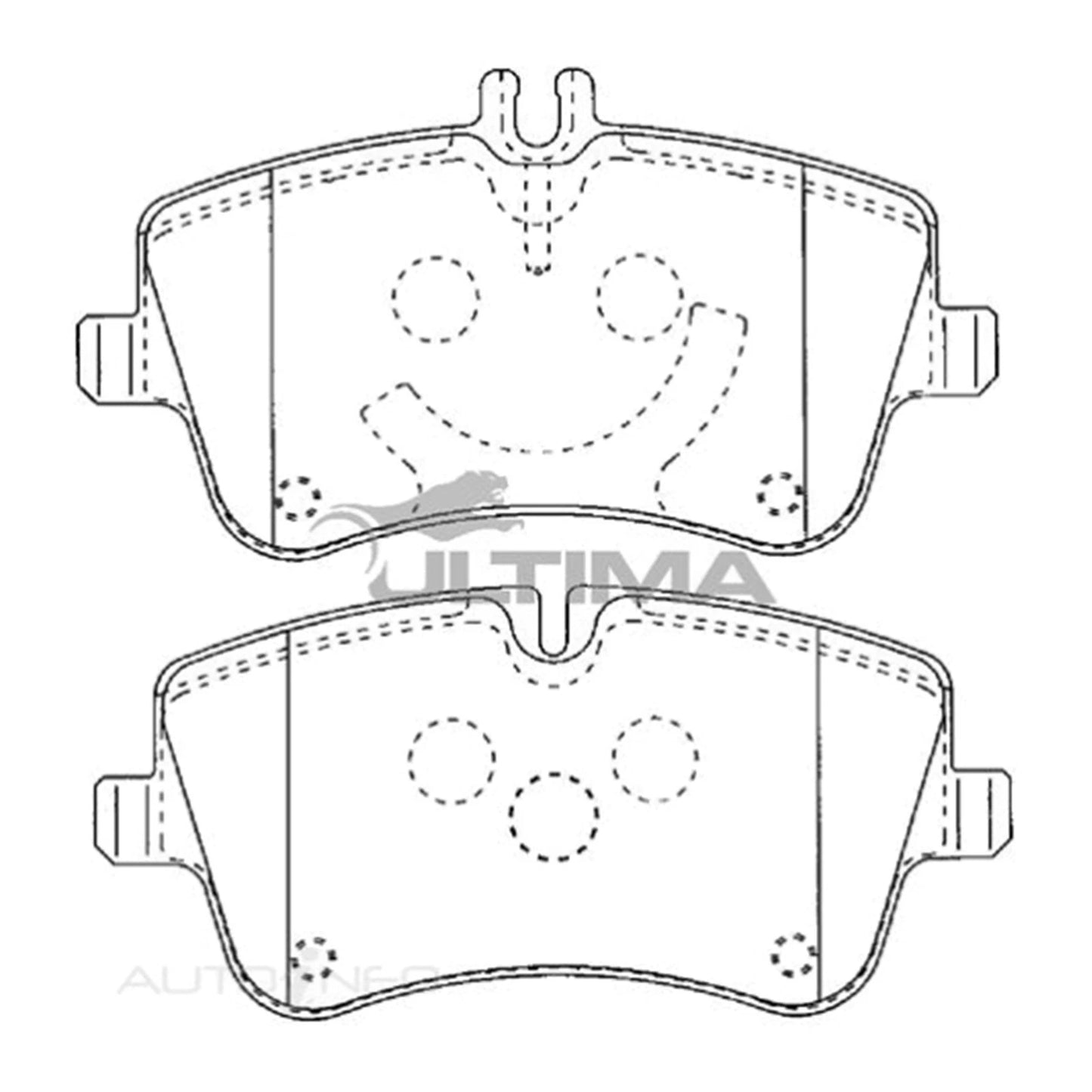 Front Disc Brake Pads Set for Mercedes-Benz CLC200 Kompressor (2008–2010)