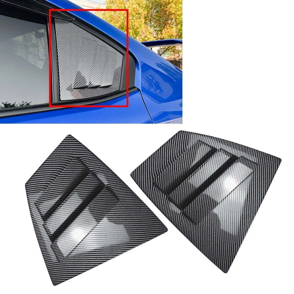 Rear Window Shutter Louvers Cover Trim for Subaru WRX STI (2014–2021)
