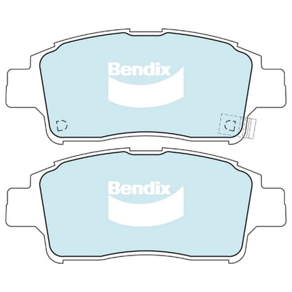 Set of 4 Bendix Front Disc Brake Pads for Toyota Echo (1999–2005)