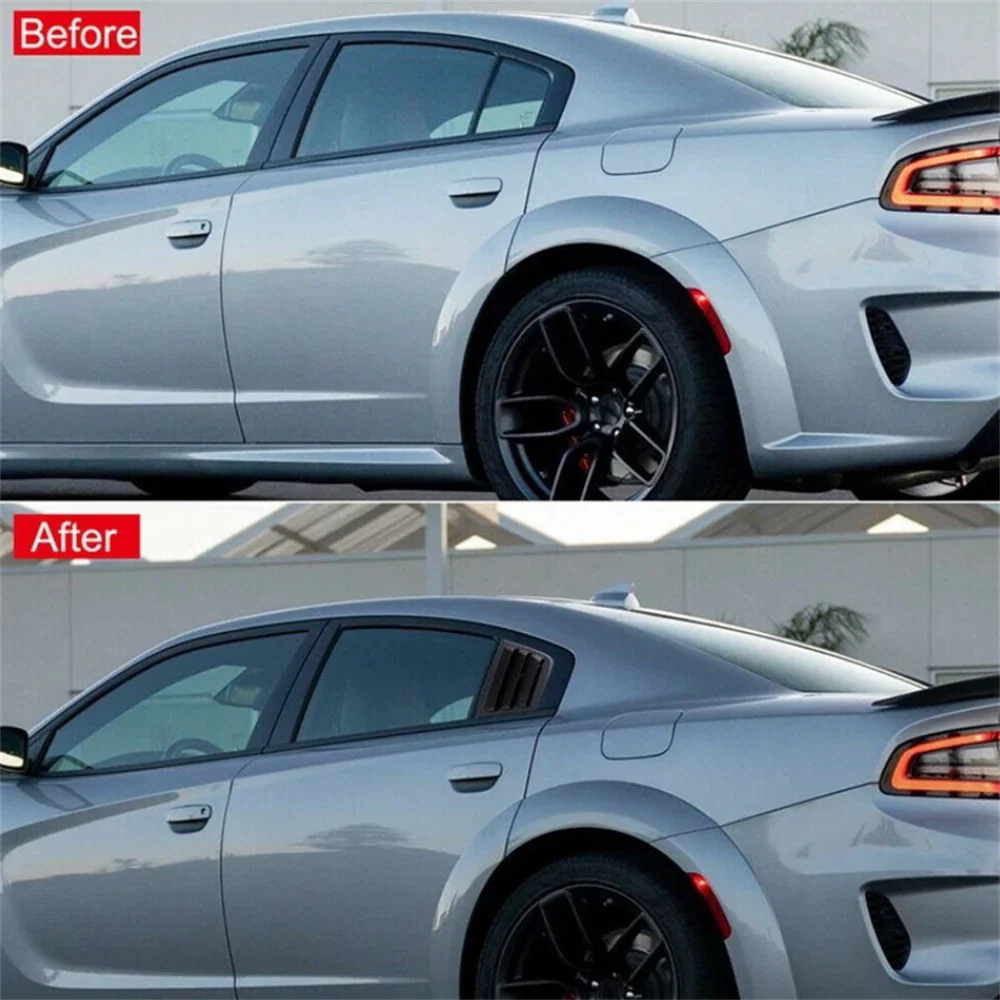 Car Window Blinds Quarter Louver Covers for Dodge Charger (2011-2021)
