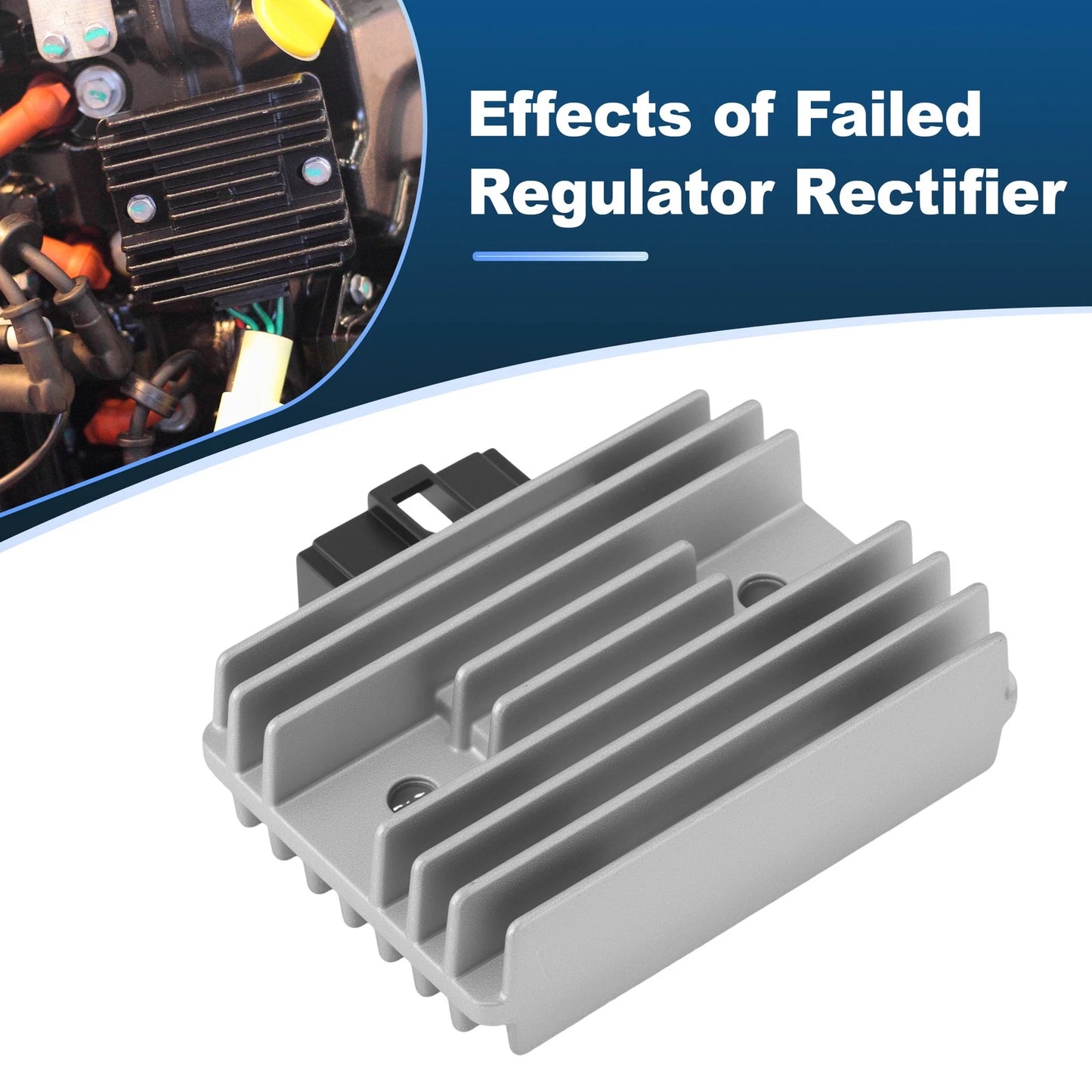 Voltage Regulator Rectifier 210661038 for Kawasaki KLF220 Bayou 220 (1996–2002)