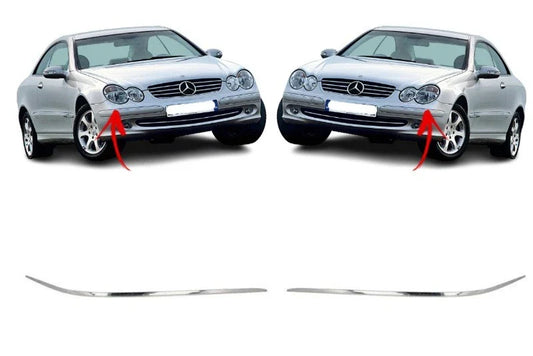 1 x Bumper Trim for Mercedes Benz CLK320 CLK500 Side impact strip (2003–2005)