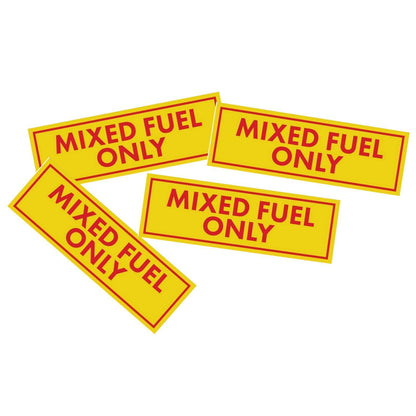2 x 6-Inch Mixed Fuel Only Vinyl Decals for Trucks (Gasoline Oil)