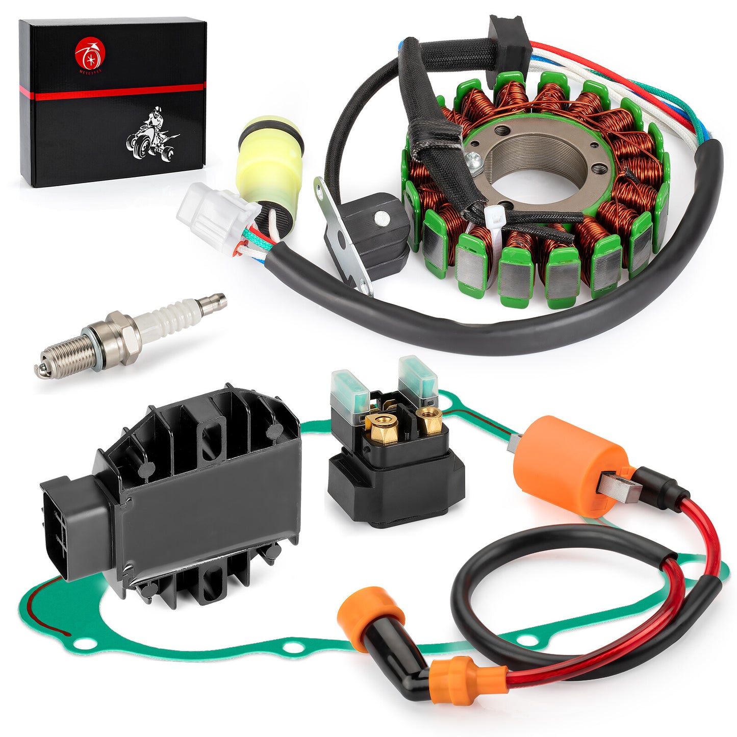 Stator & Rectifier Ignition Coil Gasket Kit for Yamaha Bear Tracker 250 (2000–2007)