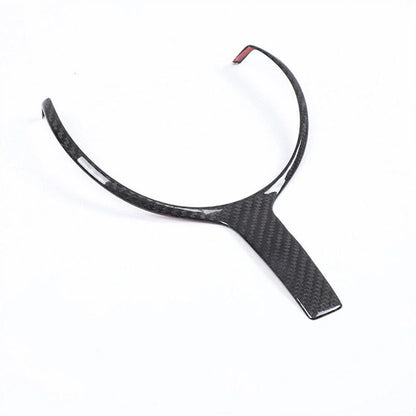Black Carbon Fiber Look Steering Wheel Trim for BMW M-Sport F10 F06 F12 F13 F32