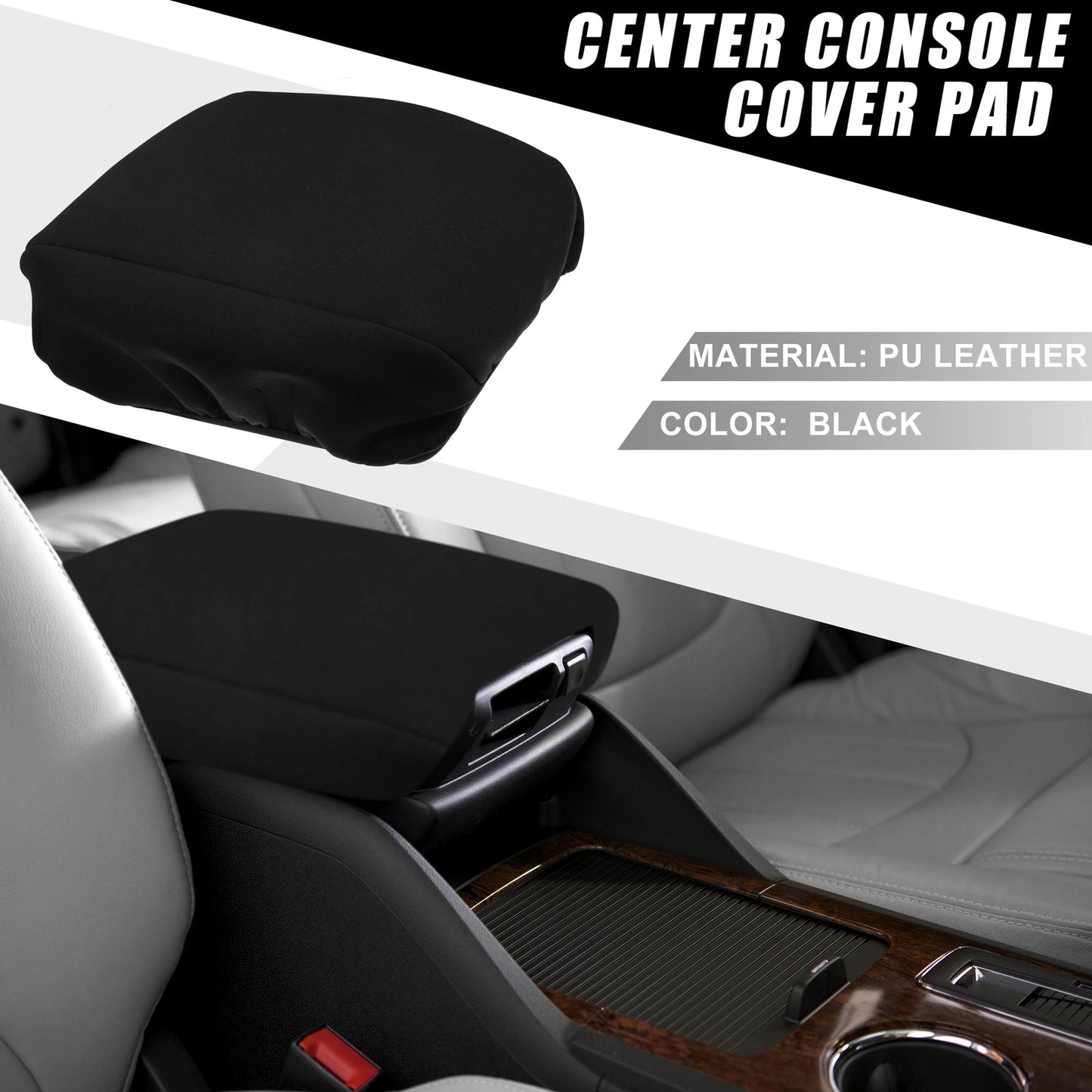 Center Console Pad Armrest Cover for Jeep Wrangler JL/JLU (2018–2023)