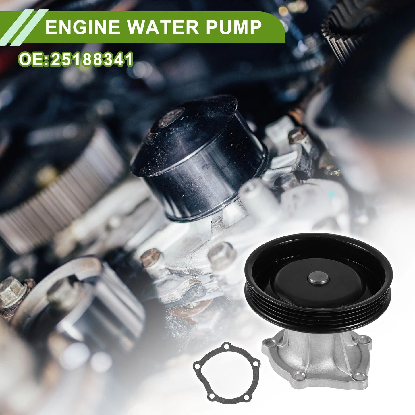 Engine Water Pump for Chevrolet Aveo (2006–2016) No. 25188341 Cooling