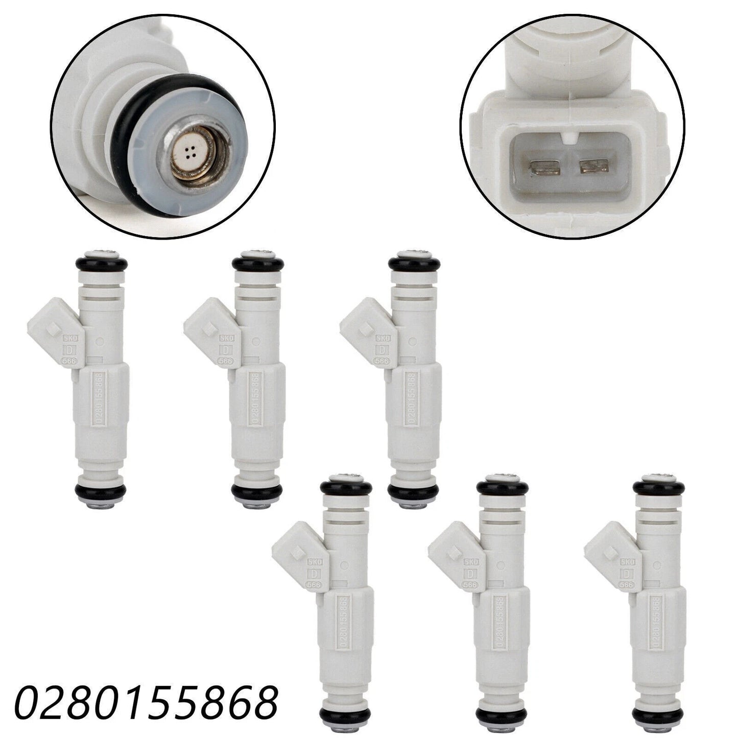 6x Fuel Injectors for Holden Commodore (VS VT VX VY 1995–2006) Supercharged V6