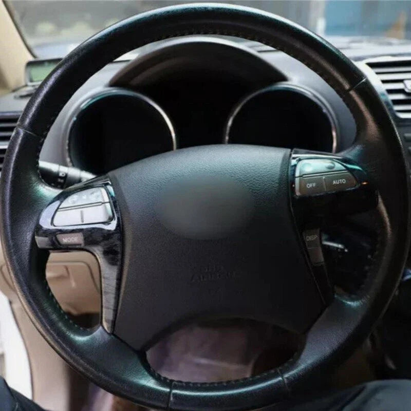 Black Peach Steering Wheel Strip Cover Trim for Toyota Highlander (2008–2013)