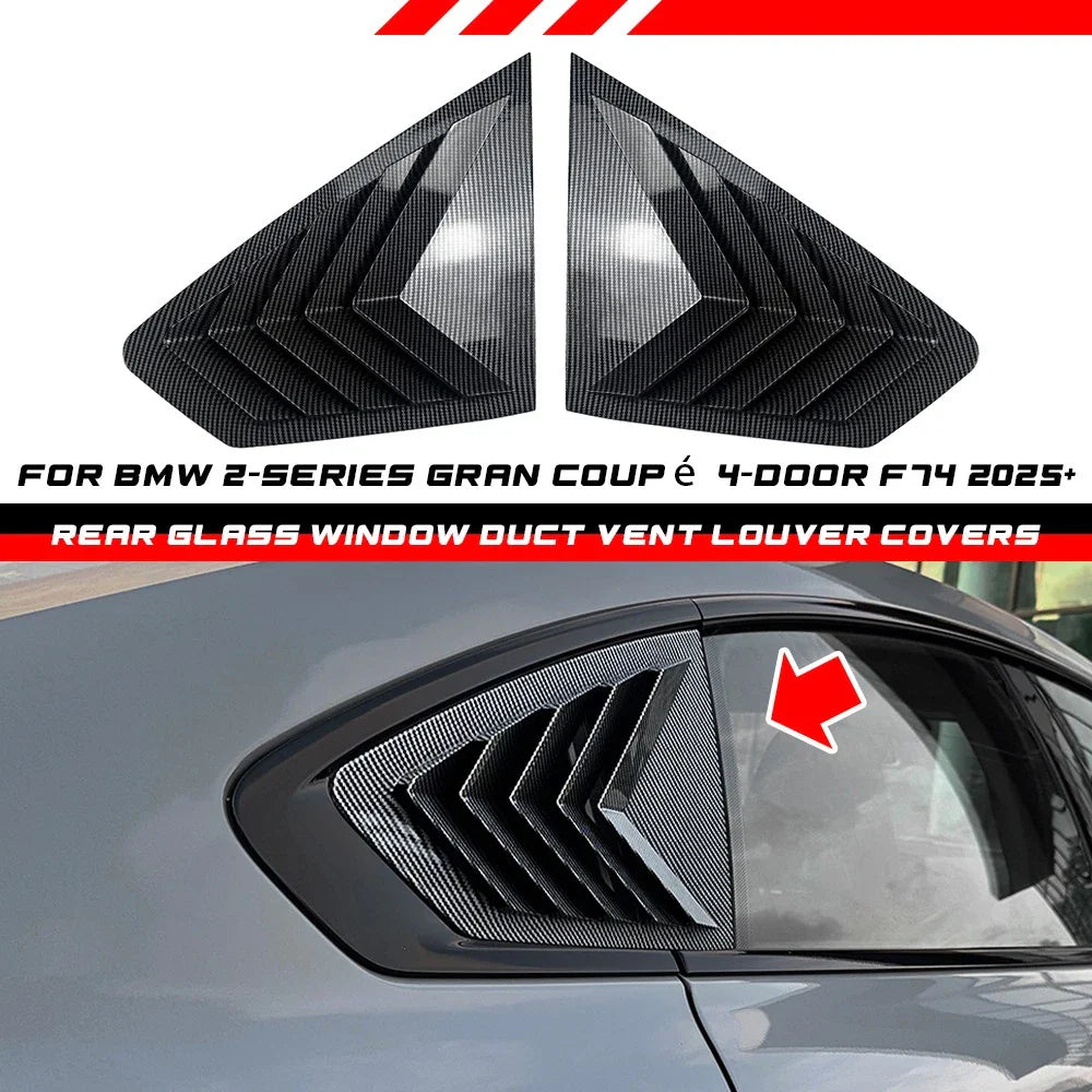 Rear Window Quarter Glass Louver Vent Cover / 4Dr / for BMW 2-Series Gran Coupé (2025–2025)