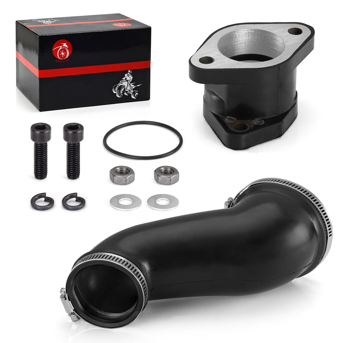 Air Box Cleaner Joint with Carburetor Intake Boot for Yamaha Warrior 350 (1997–2004)