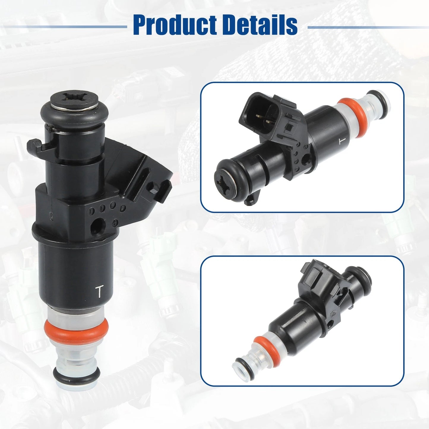 Set of 4 Fuel Injector Nozzles for Honda Civic Si 2.0L (2002) 16450-PPA-A01