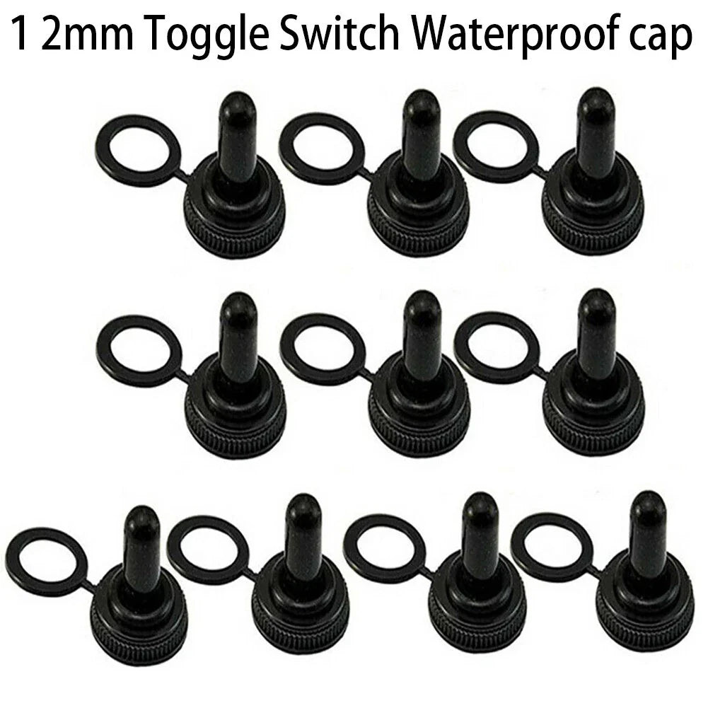 10x Toggle Switch Cover 12mm Rubber Thread Accessories