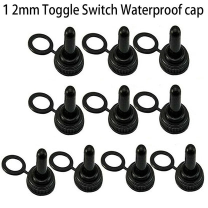 10x Toggle Switch Cover 12mm Rubber Thread Accessories