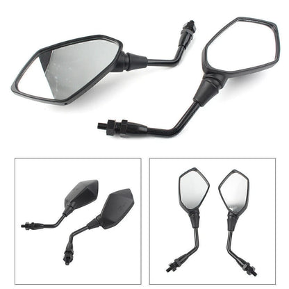 Folding Foot Pegs Rear Set Black for Universal Motorcycle Bike