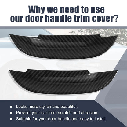 2 x Car Exterior Outer Door Handle Bowl Cover Trim for Dodge Charger (2011-2020)