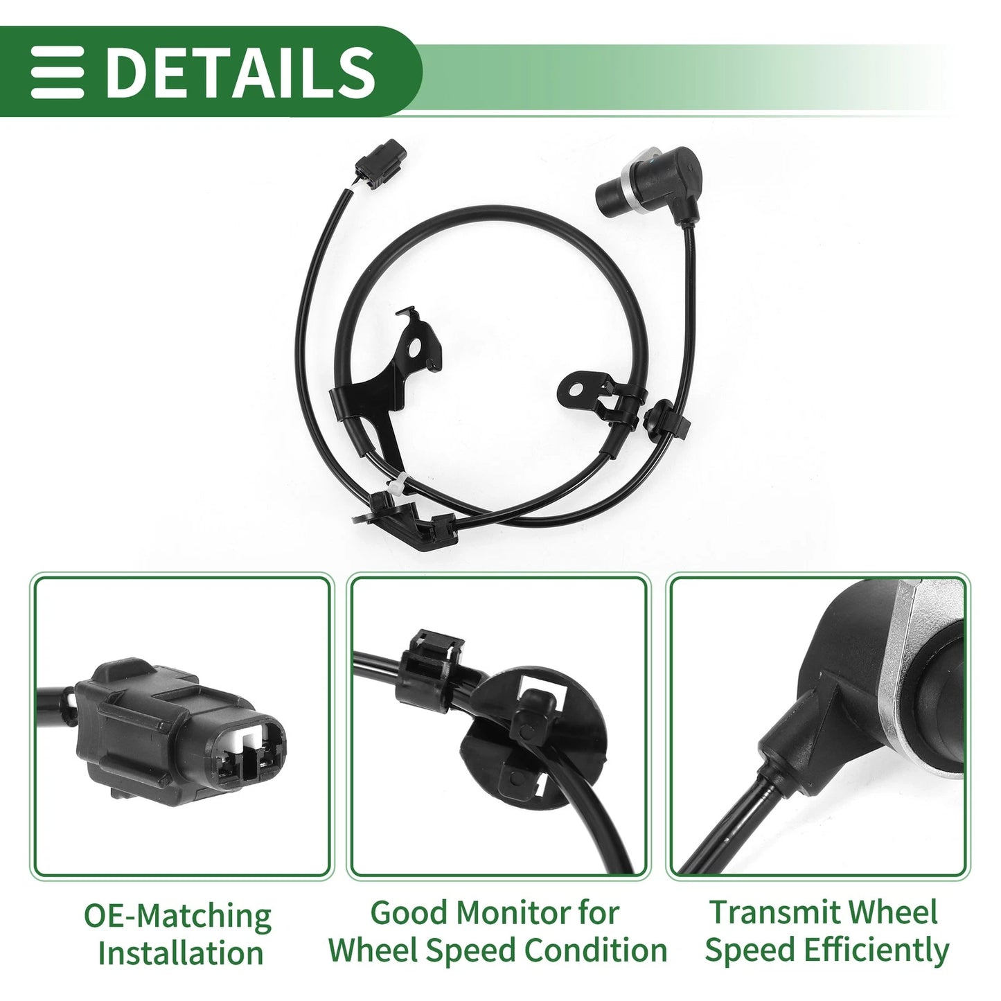 ABS Wheel Speed Sensor No. 895420D010 for Toyota Yaris (2005–2011) Front Right