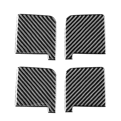 4 x Black Carbon Fiber Door Handle Bowl Covers for Toyota Tundra (2014-2021)