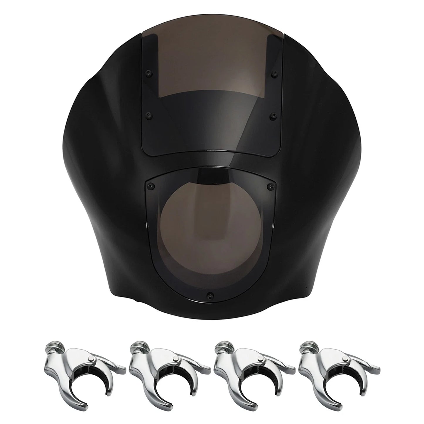 Quarter Fairing Smoke Windshield & 49mm Fork Clamps for Harley Sportster 48
