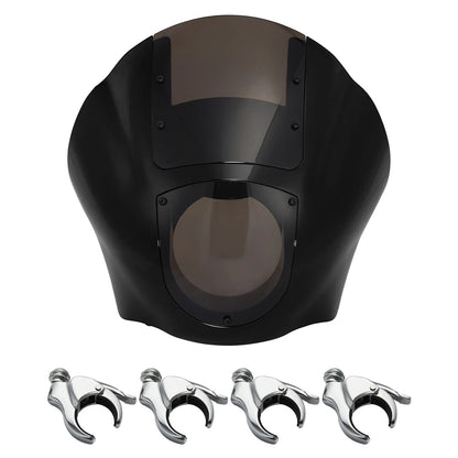 Quarter Fairing Smoke Windshield & 49mm Fork Clamps for Harley Sportster 48